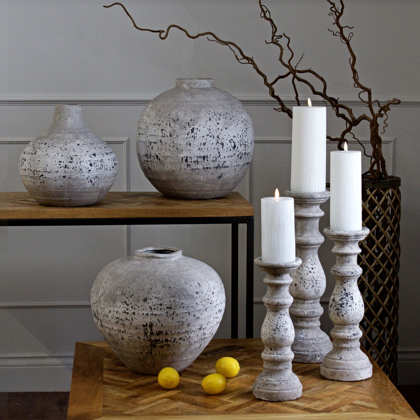 Dunaverty Large Stone Ceramic Vase