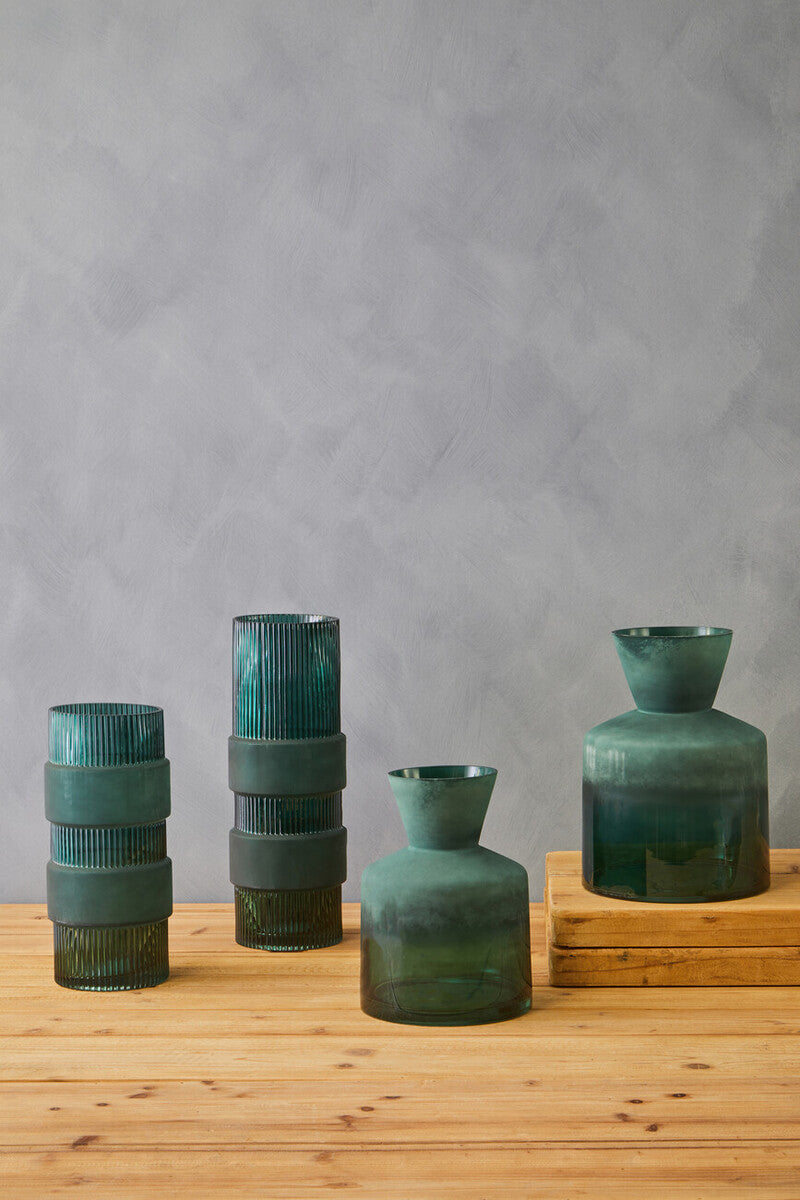 Nerja green Glass Vase