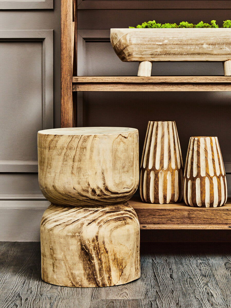 Natal Natural Wooden Vase