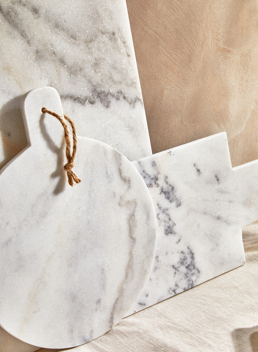 Heidi Round Marble Chopping and Serving Board