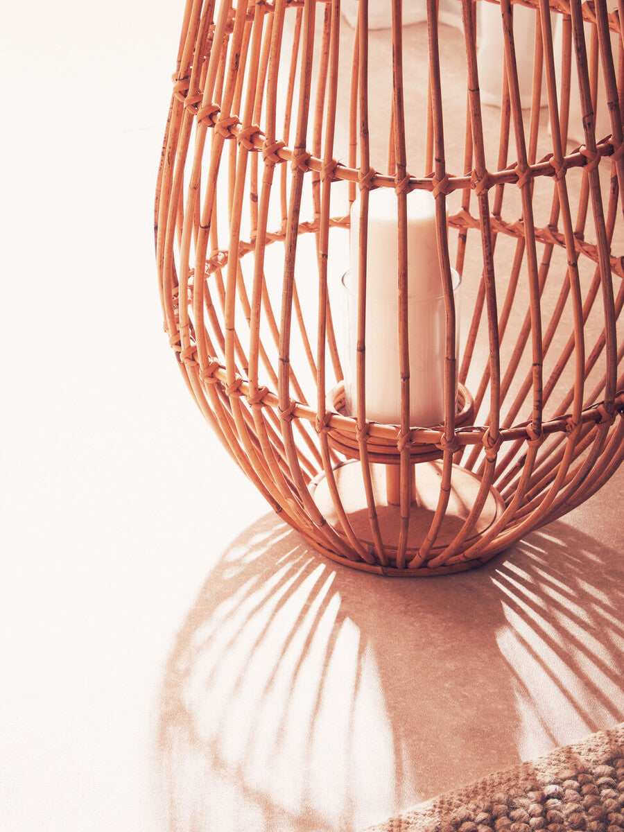 Mijas Rattan Candle Lantern