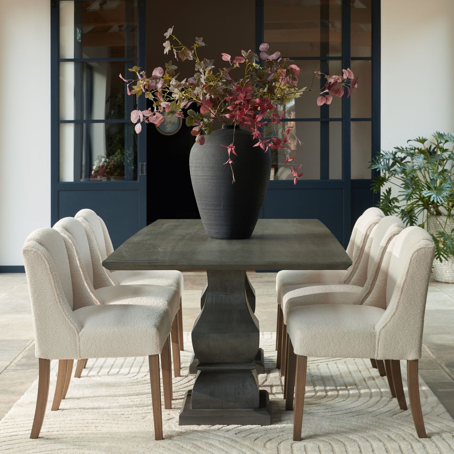 Franschhoek Matt Black Tall Vase