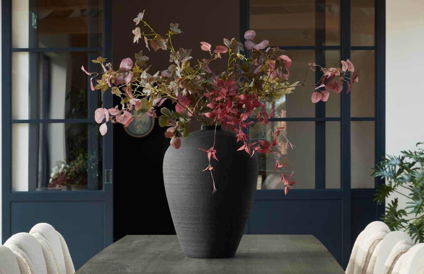 Franschhoek Matt Black Tall Vase
