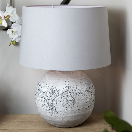 Dunaverty Large Stone Ceramic Lamp