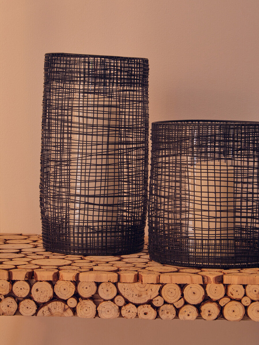 Nambiti Woven Wire Pillar Candle Holder