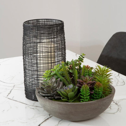 Nambiti Woven Wire Pillar Candle Holder