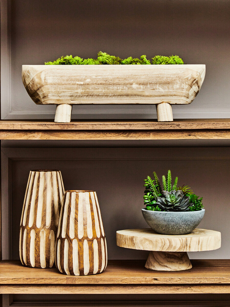 Natal Natural Wooden Vase